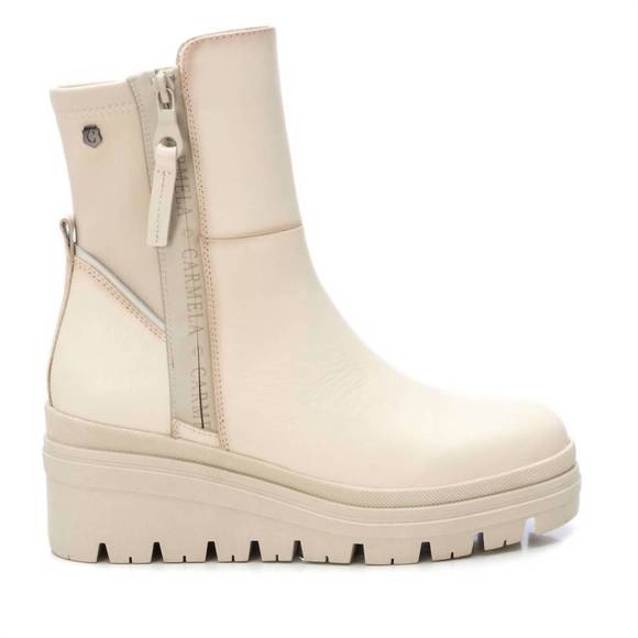 NEW XTI women's leather booties in white - Picture 1 of 1